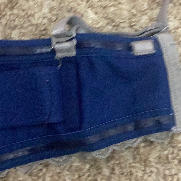 Torrid Curve Blue Gray Lace Adjustable Strap Bra 42 D Item 11845895 - Picture 7 of 7